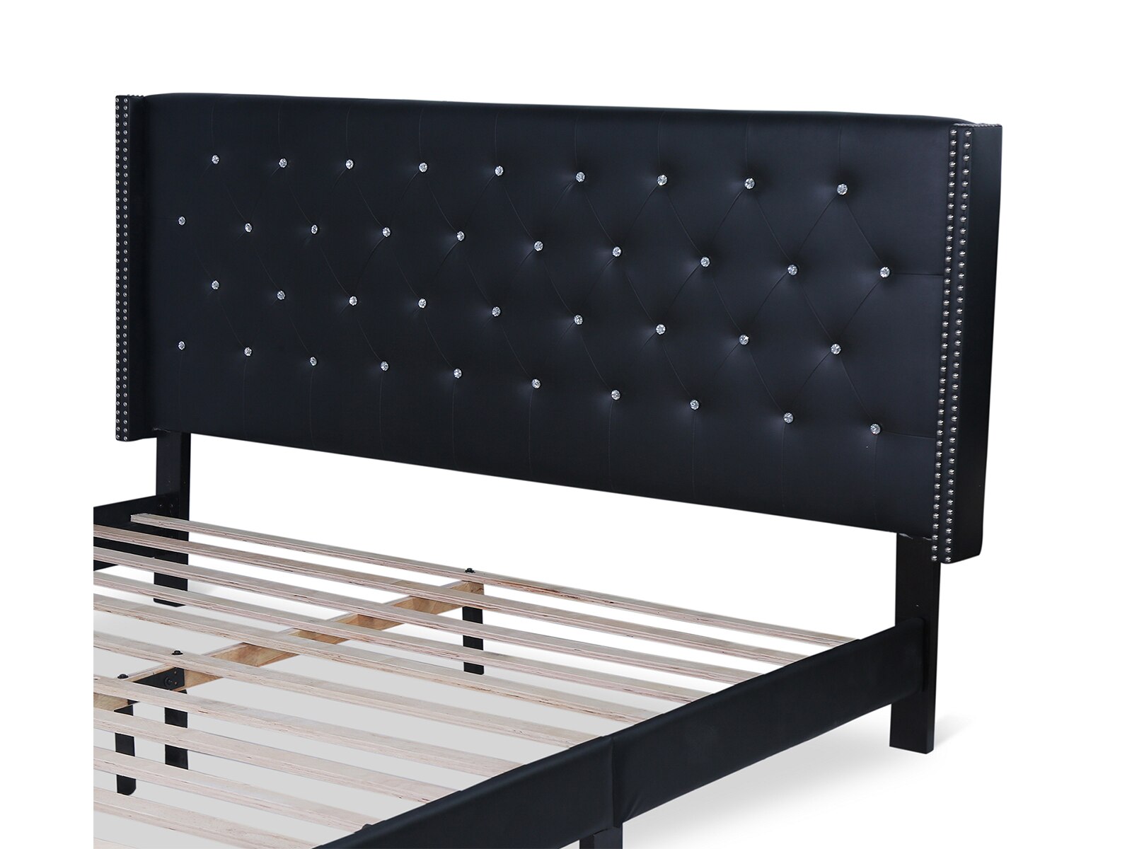 Addison Leather Platform Bed